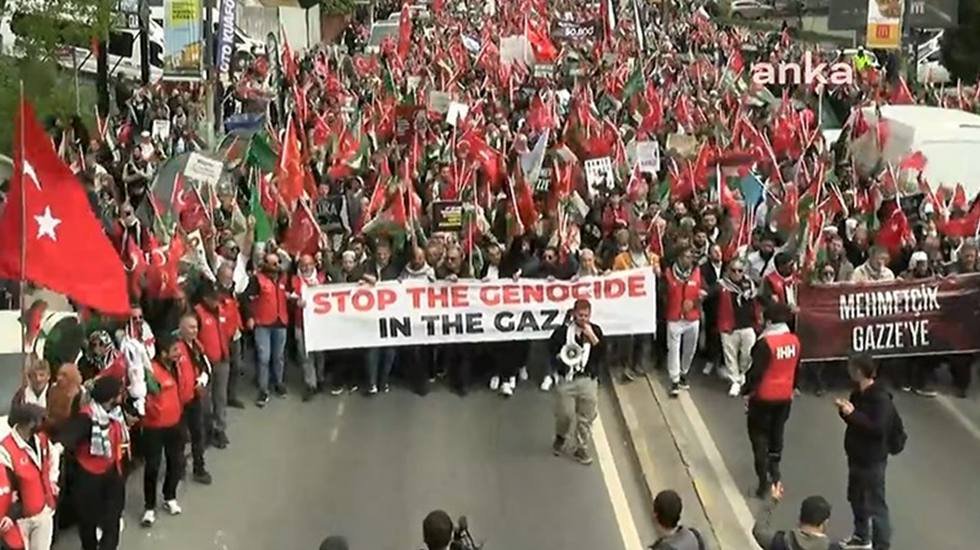 CHP'ye yasak olan İHH'ye serbest! Tekbirler ve “Mehmetçik Gazze’ye” sloganları