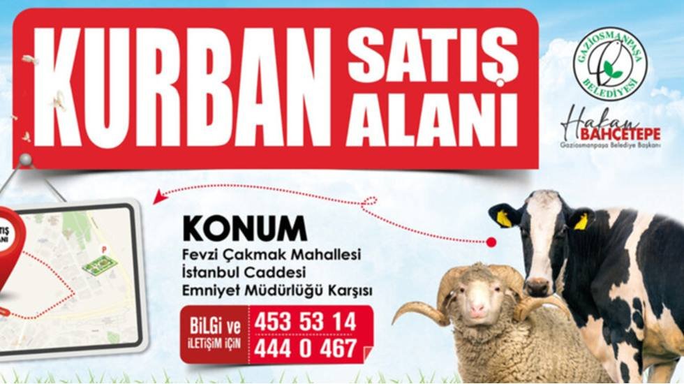 Gaziosmanpaşa’da modern ve hijyenik kurban satış alanı kuruldu