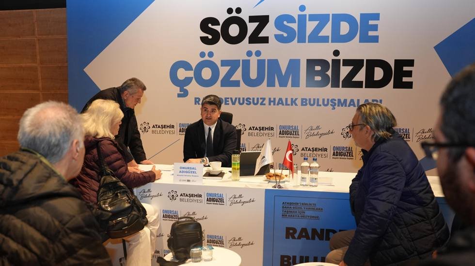 Ataşehir'de randevusuz halk buluşmaları devam ediyor...