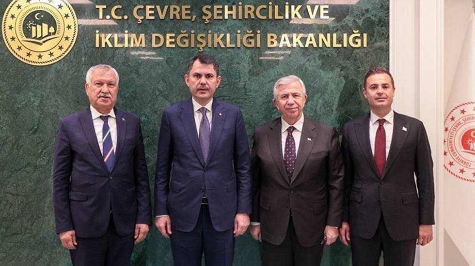 Bakan Murat Kurum, Mansur Yavaş ve iki CHP'li başkanla bir araya geldi