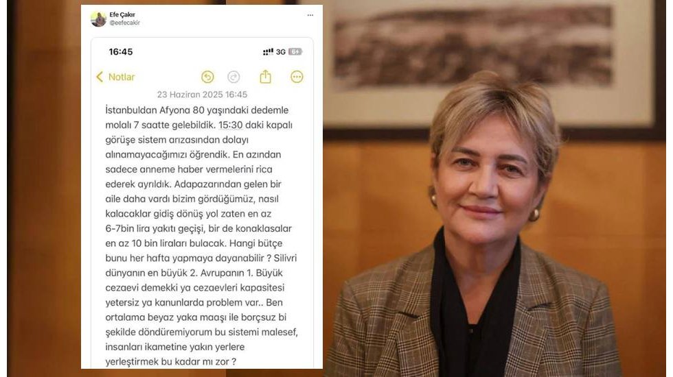 Tutuklu İpek Elif Atayman'ın oğlu oğlu ve 80 yaşındaki babası 7 saatlik yol gitti, görüş verilmedi!