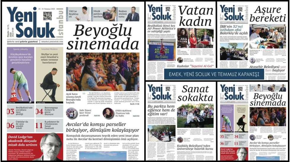 'Yeni Soluk İstanbul' Temmuz sayılarıyla sahada, sokakta, hayatın içindeydi…