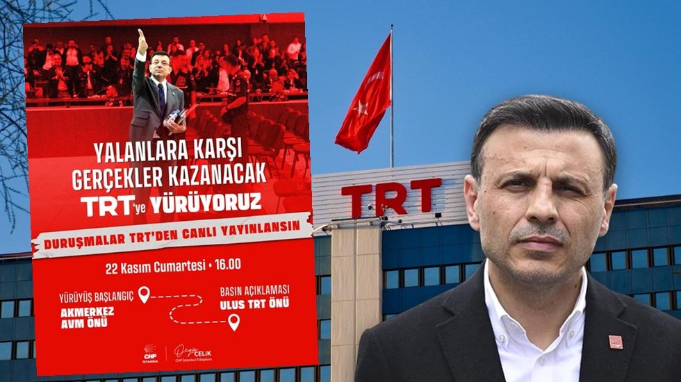 CHP, TRT binasına y&uuml;r&uuml;yecek