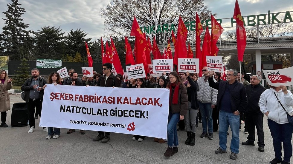 TKP&rsquo;den Ankara Şeker Fabrikası &ouml;n&uuml;nde eylem...